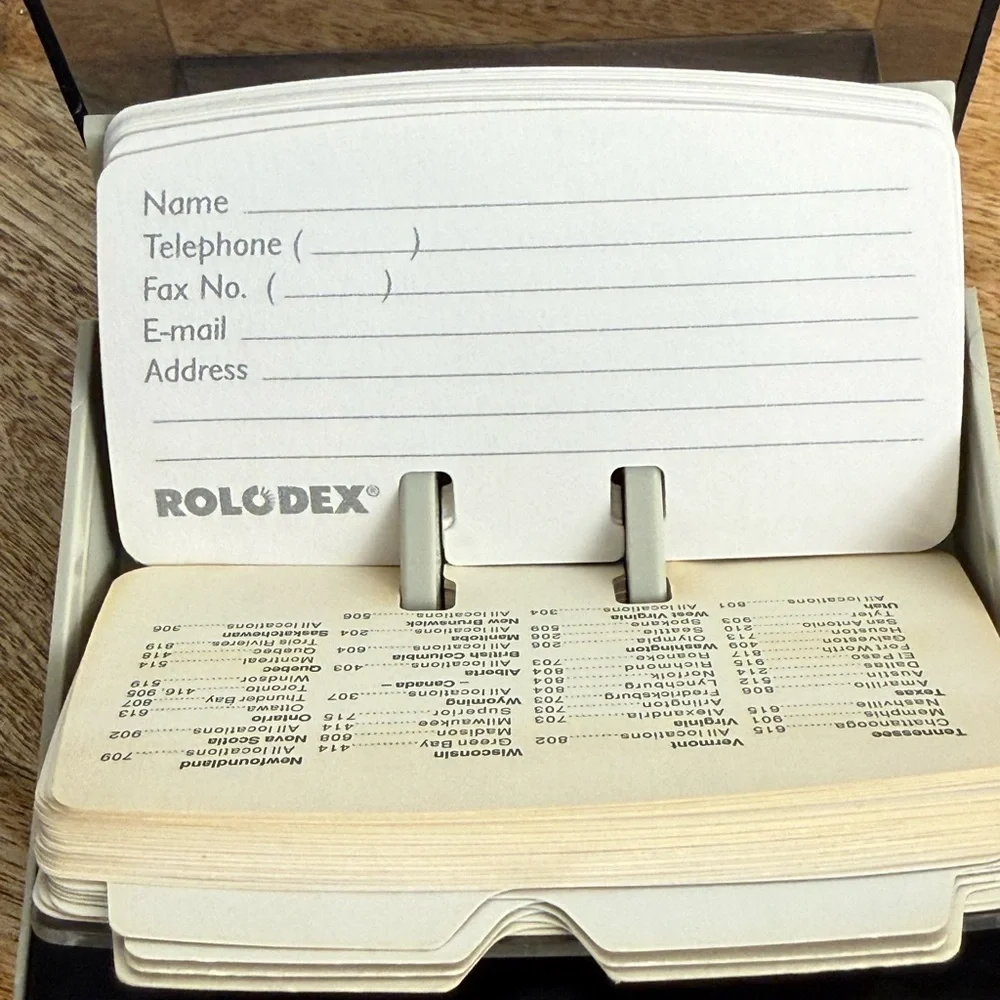 Vintage Rolodex Petite Address Telephone File Desk Organizer